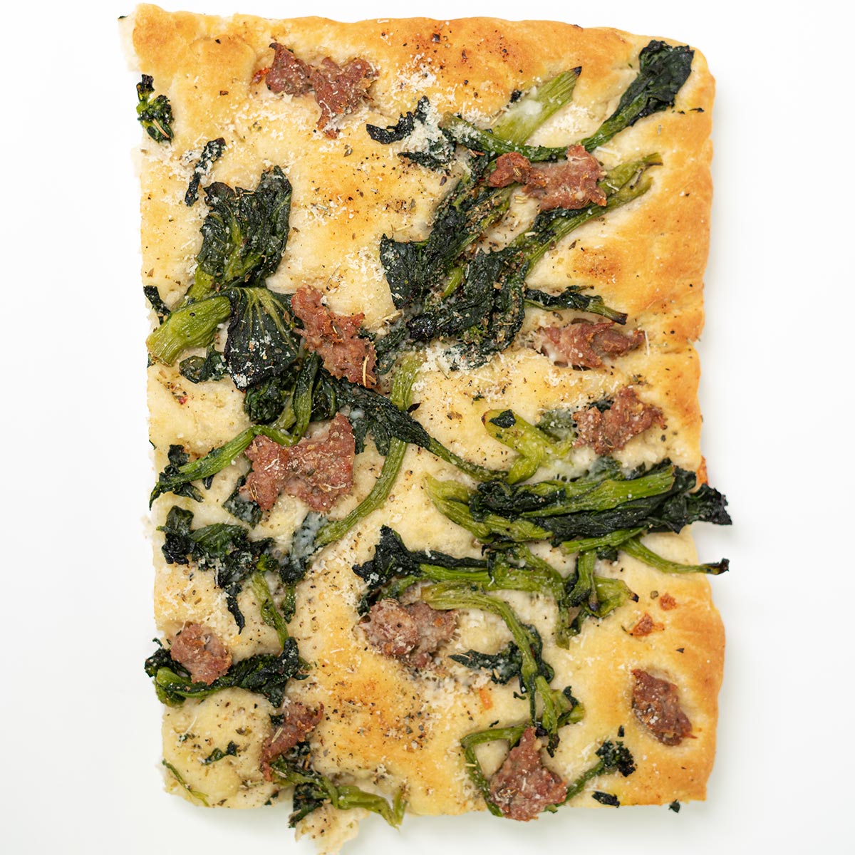 Rapini and Sausage Pizza